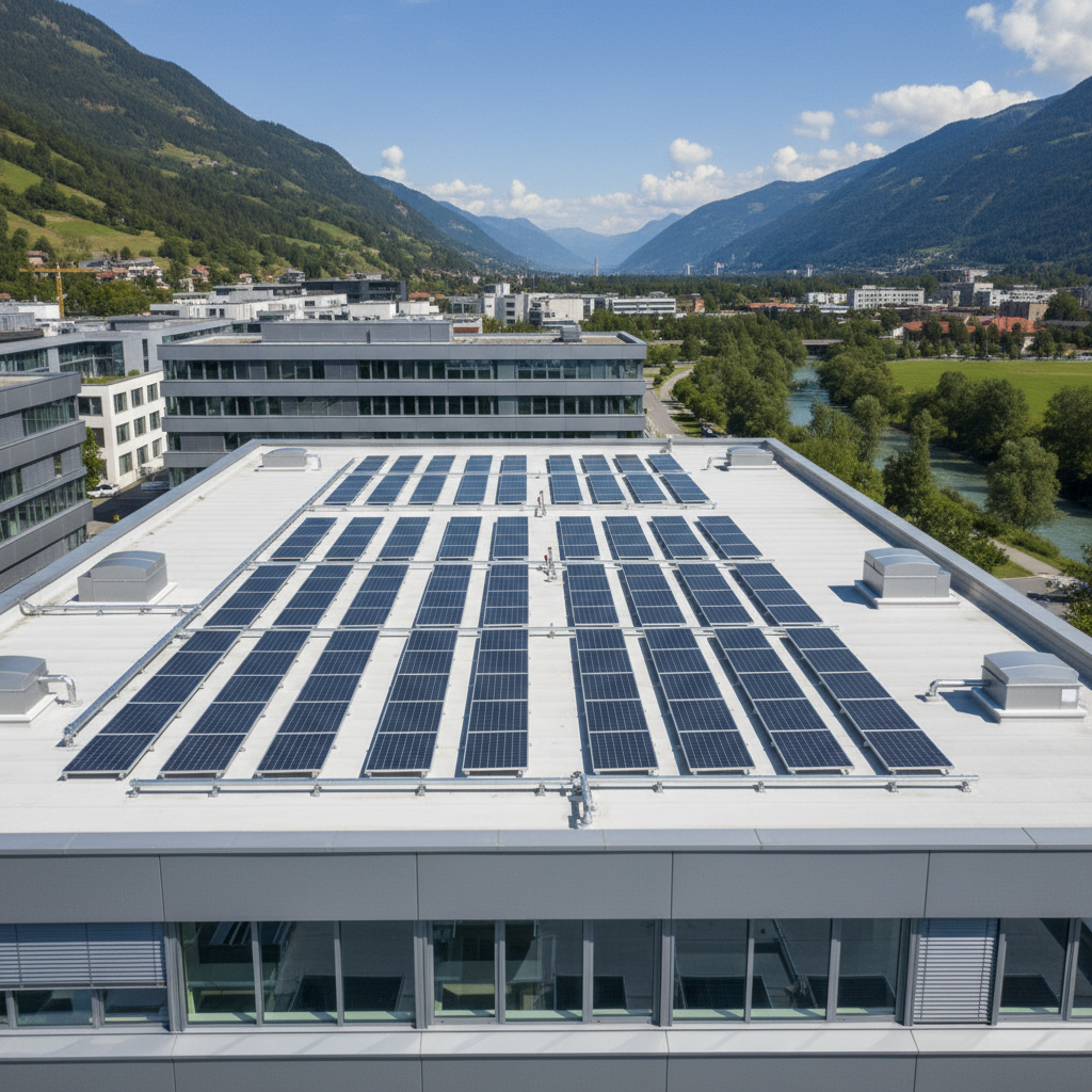 Flachdach Ost-West vs Sued Aufstaenderung Vergleich